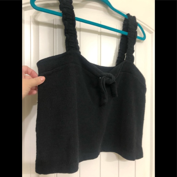 3/ FOR $20 DEAL Madewell Black Tie Front Tank LG - Picture 6 of 9